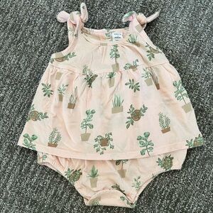 Plant Print Bubble Romper 🪴
